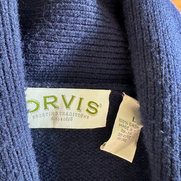 Orvis Men's Navy Sweater - Picture 2 of 6